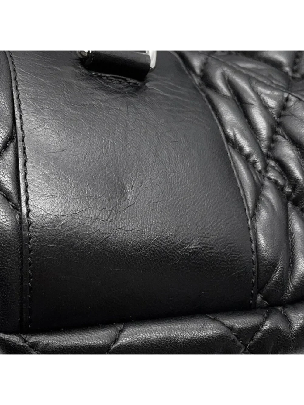 Chanel Backpack CC Logo Quilted Coco Leather Black - Picture 8 of 10